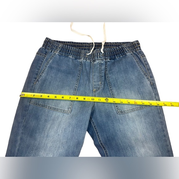 INC International Concepts Size 4, 27 " Waist -  Elastic Waist Jeans Drawstring - Picture 6 of 7